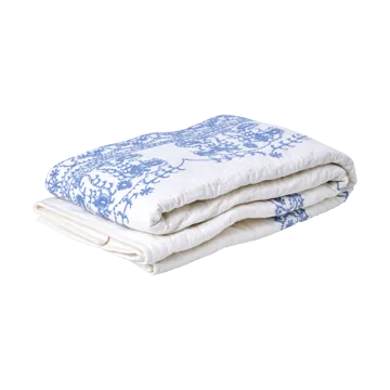 Rice quiltet tæppe 140x200 cm - White - RICE