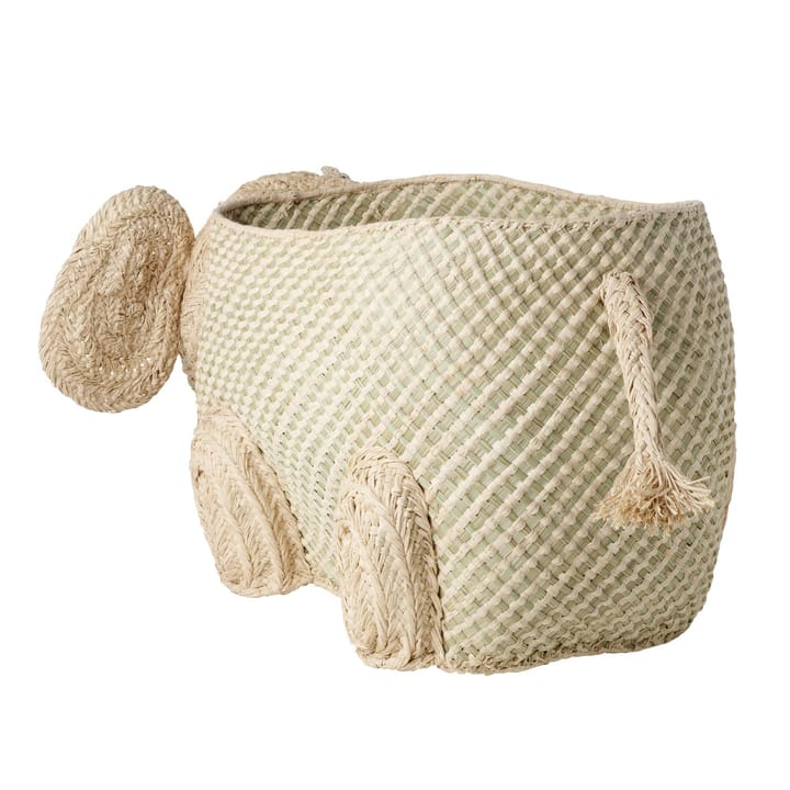 Rice raffia opbevaringskurv dyr, Elefant RICE