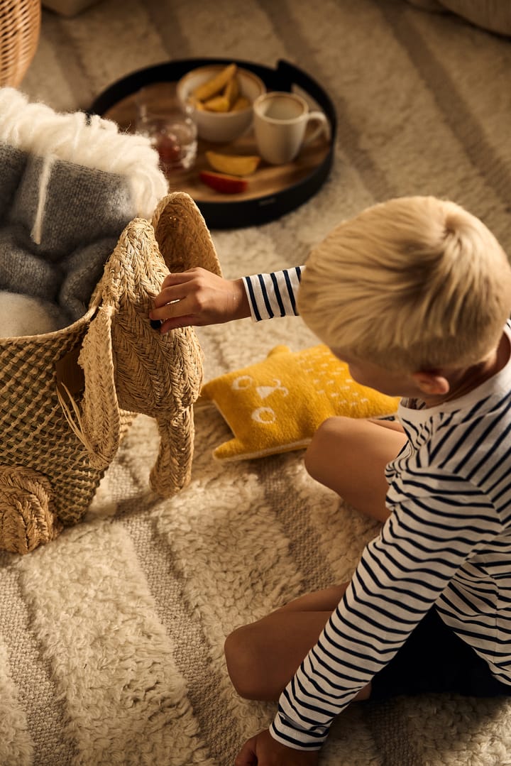 Rice raffia opbevaringskurv dyr, Elefant RICE