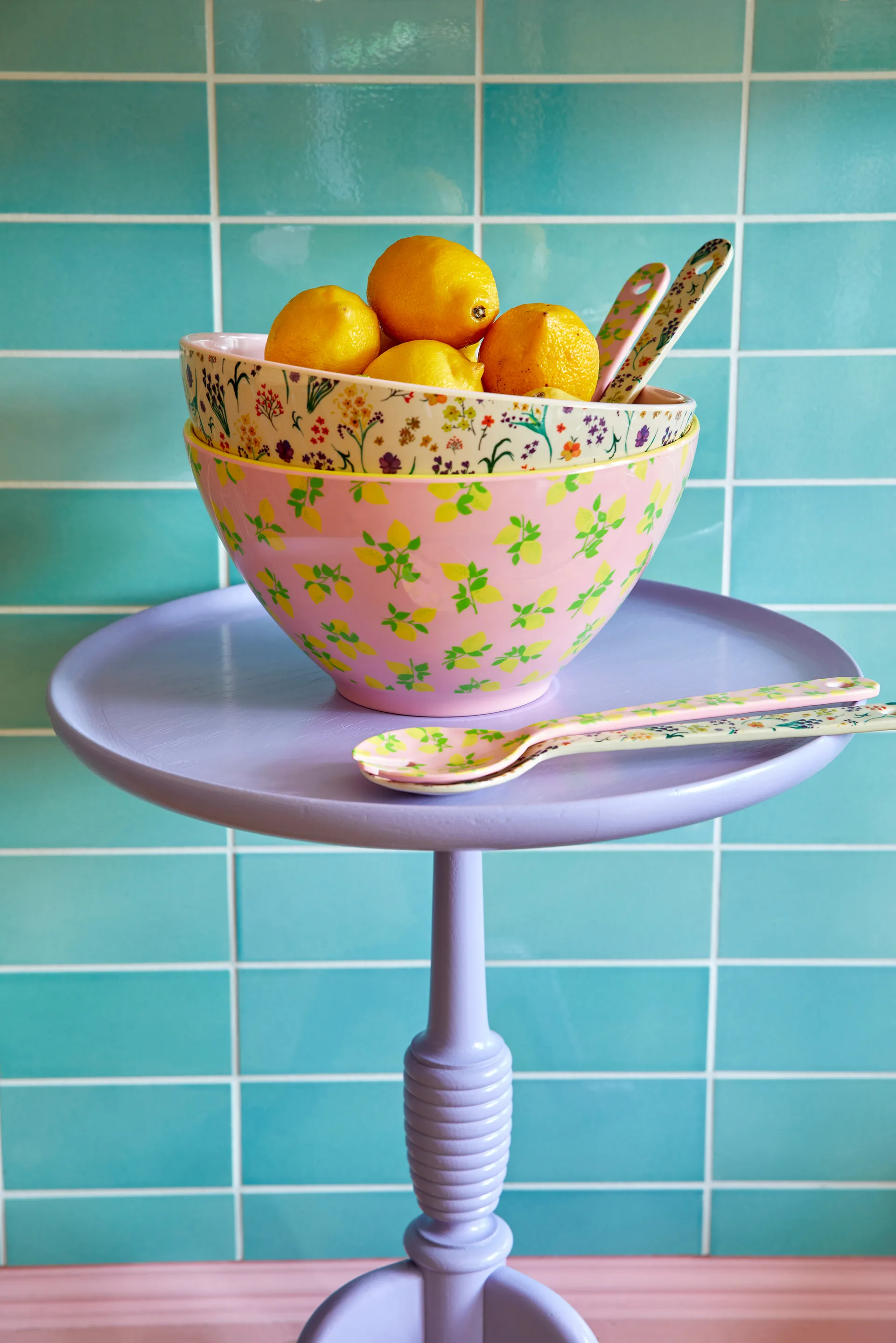 Rice salatbestik melamin 2 dele, Wild flowers RICE