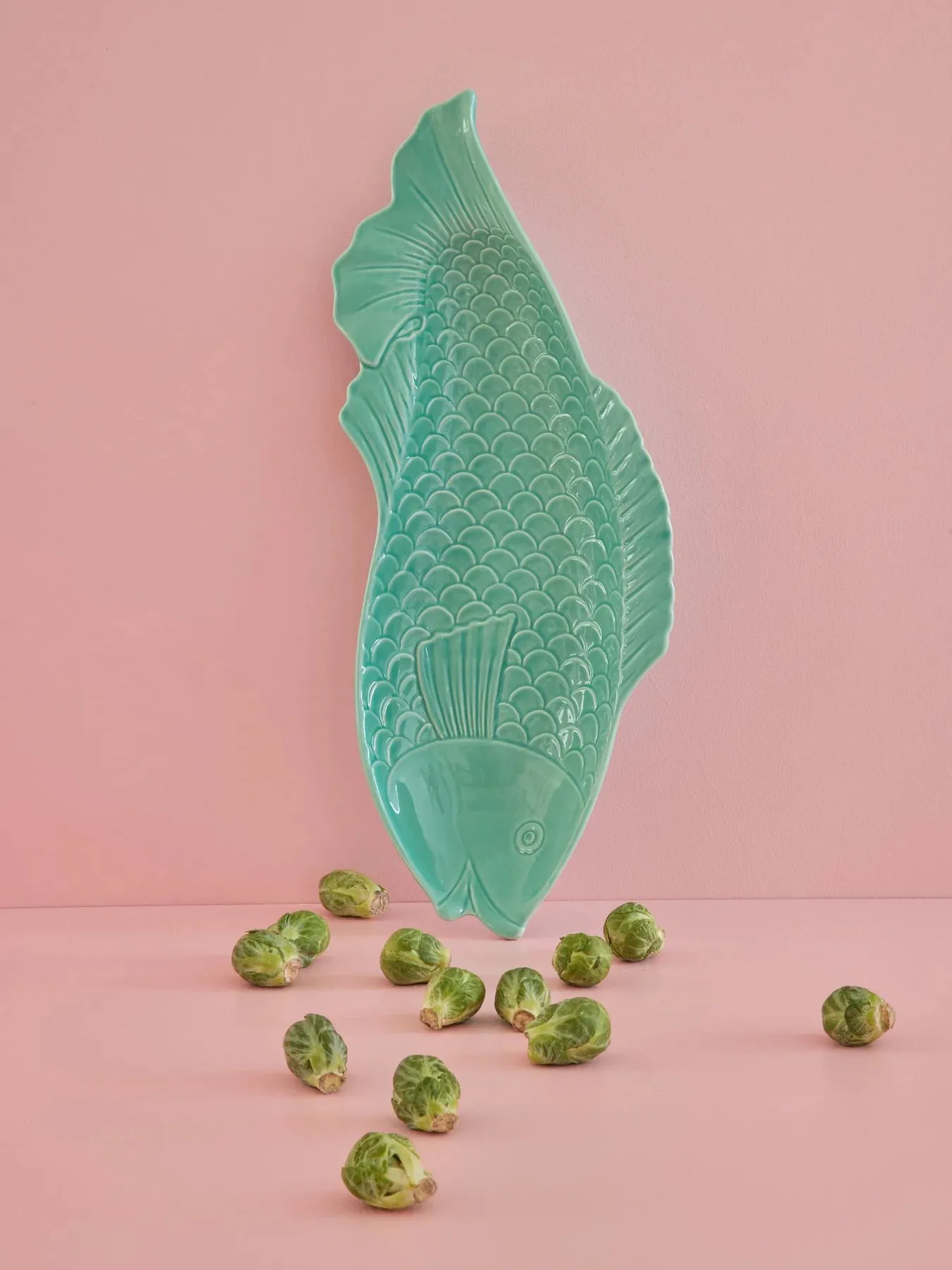 Rice serveringsfad fisk 20x53 cm, Aqua RICE