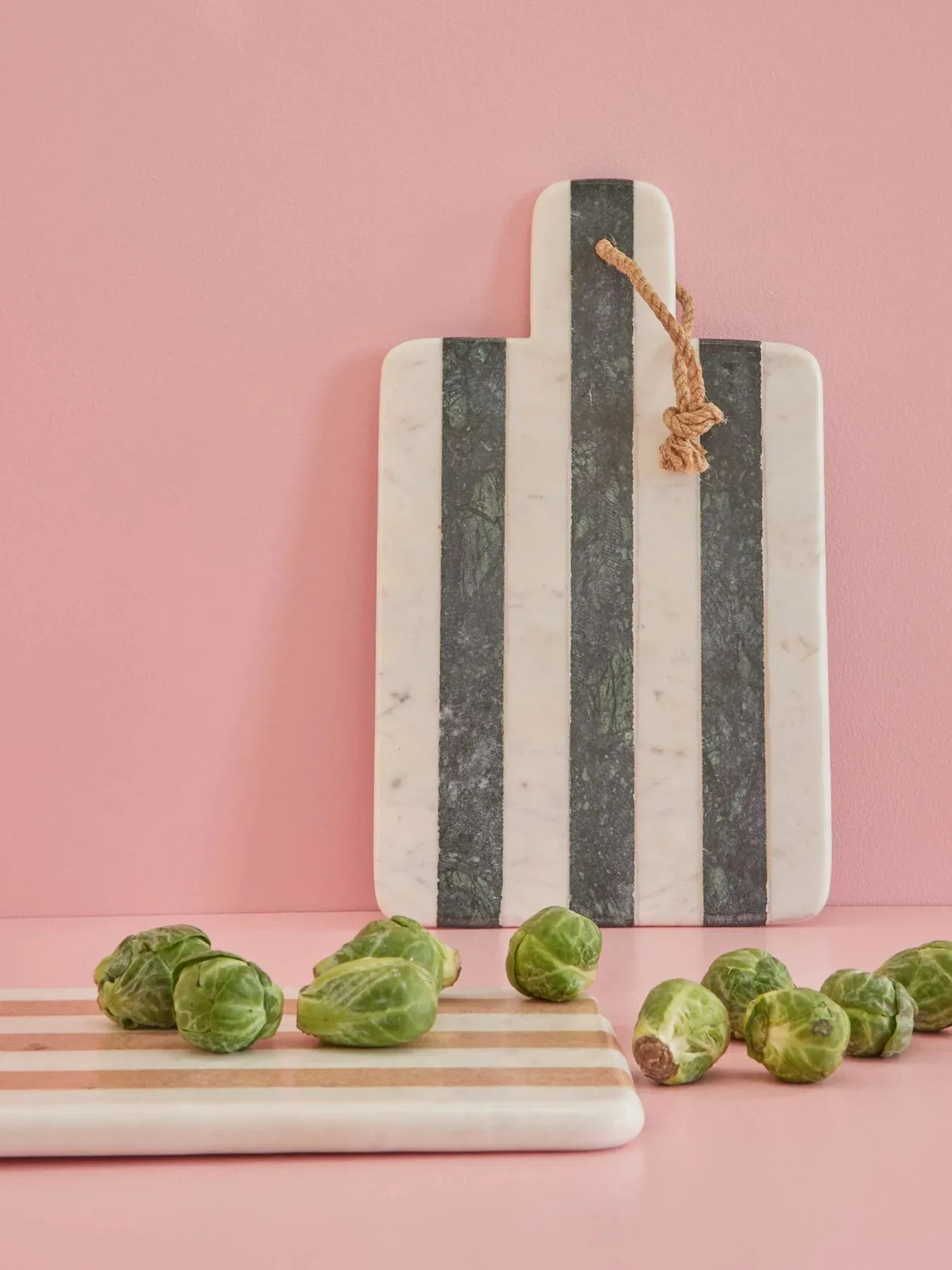 Rice skærebræt marmor 20x35,5 cm, Green stripes RICE