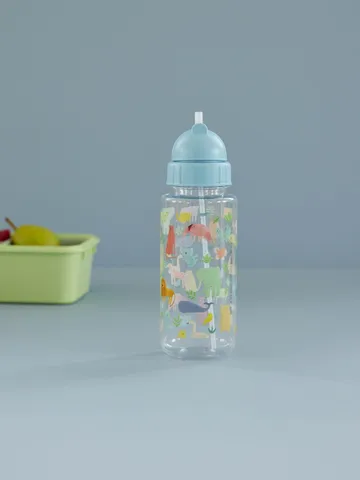 Rice vandflaske børn 45 cl - Sweet Jungle Print-Soft blue - RICE