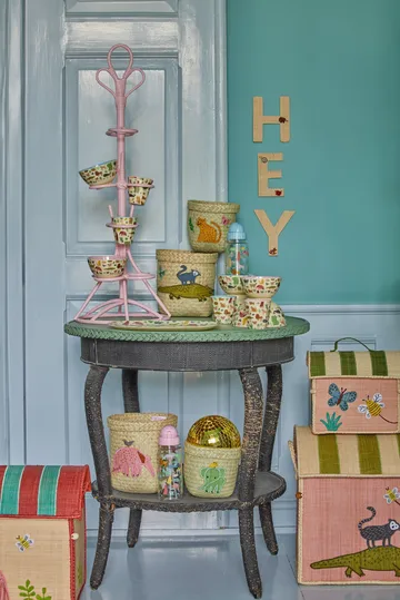 Rice vandflaske børn 45 cl - Sweet Jungle Print-Soft blue - RICE