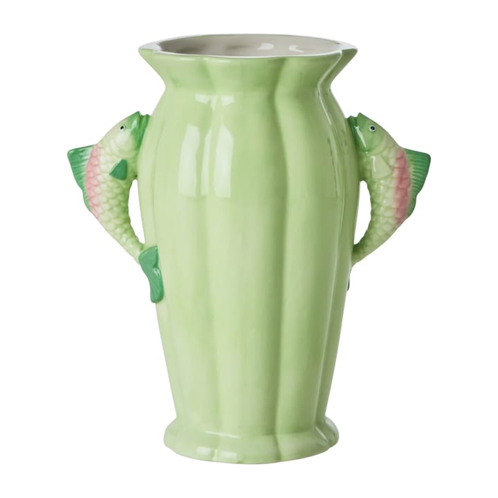 Rice vase fisk 20 cm - Green - RICE