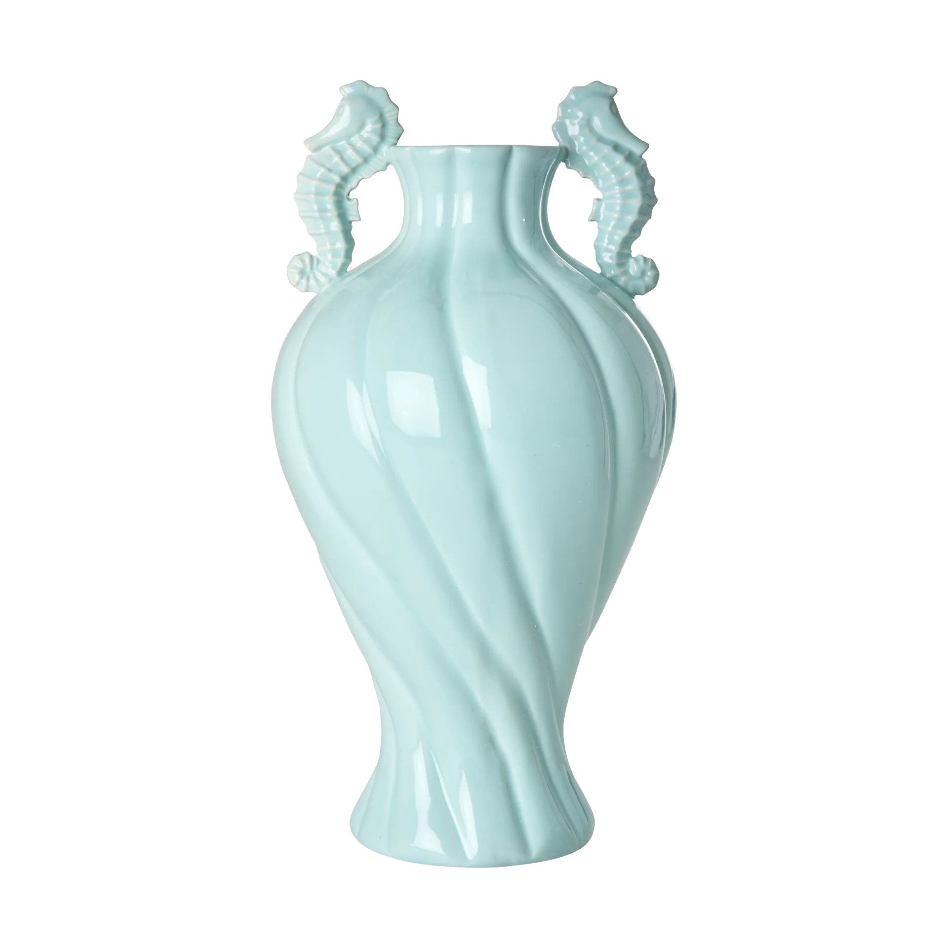 Rice vase seahorse large 41,3 cm, Mint RICE