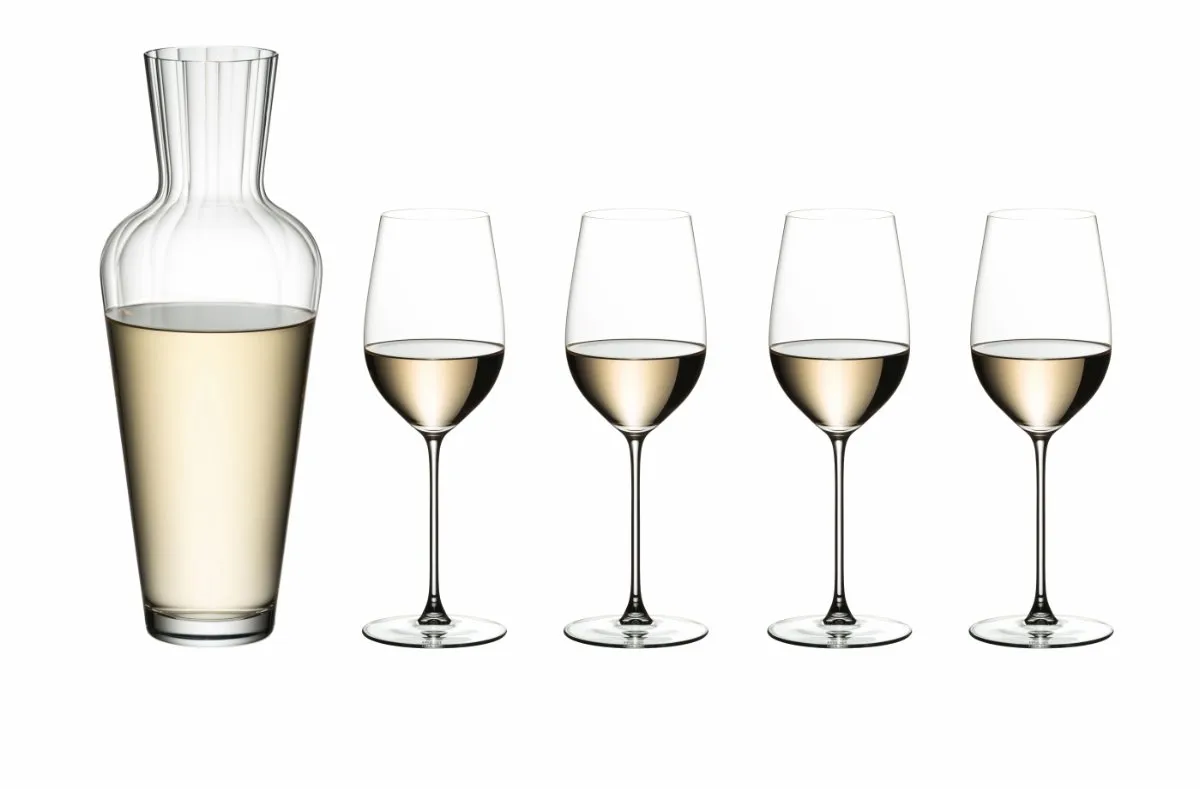 Veritas Riesling 4-pakke inkl Mosel karaff, Klar Riedel