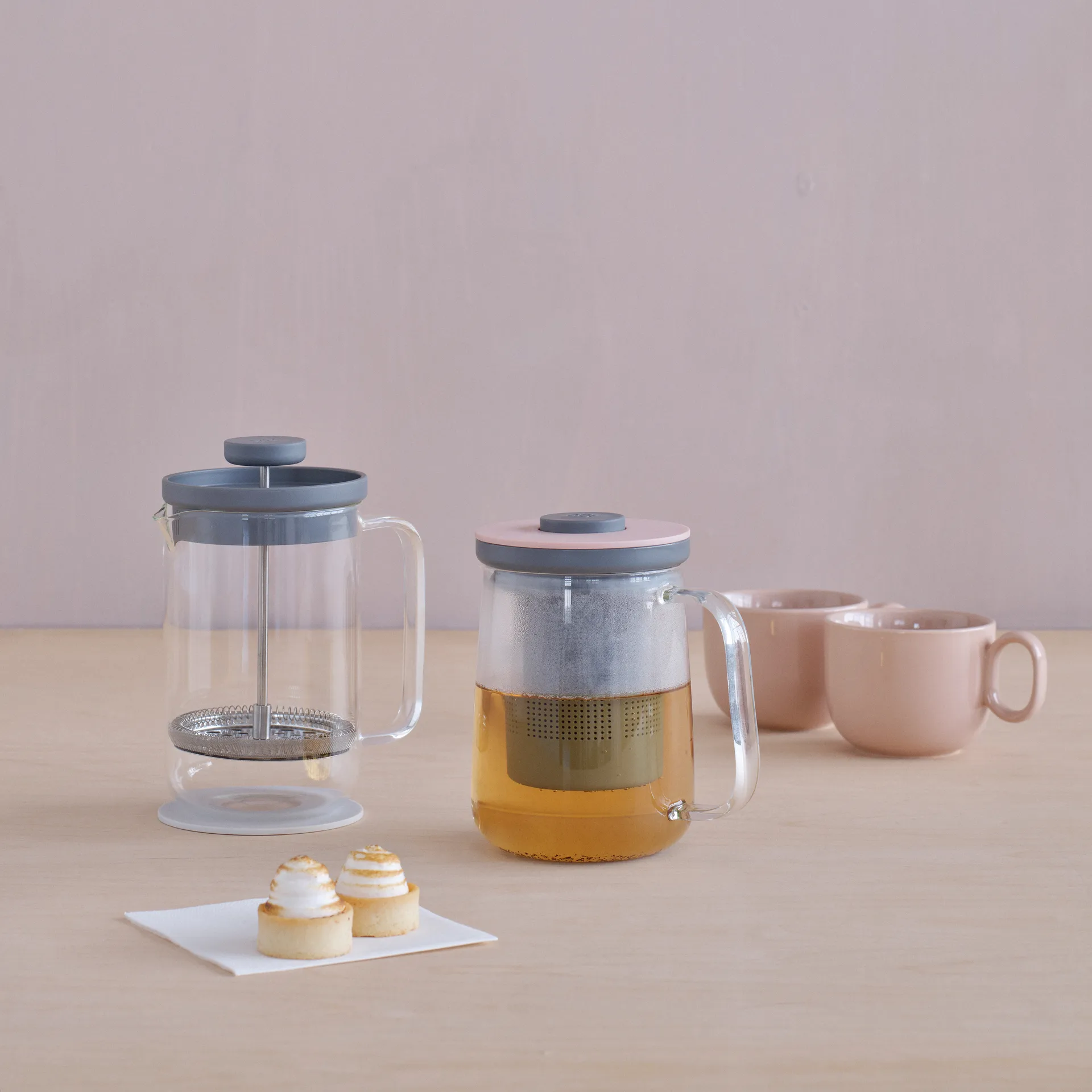 Brew-It glasbeholder til stempelkande 0,8 L, Klar RIG-TIG