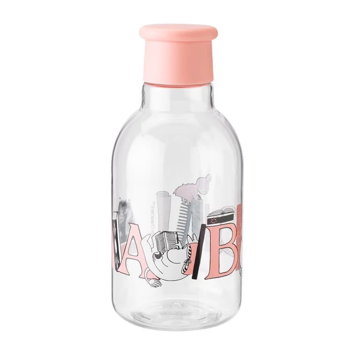 DRINK-IT Moomin ABC vandflaske 0,5 L - Salmon - RIG-TIG