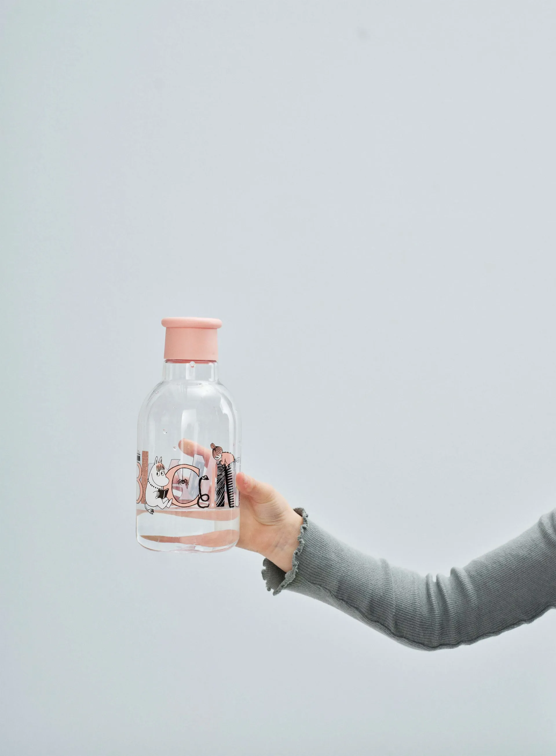 DRINK-IT Moomin ABC vandflaske 0,5 L, Salmon RIG-TIG