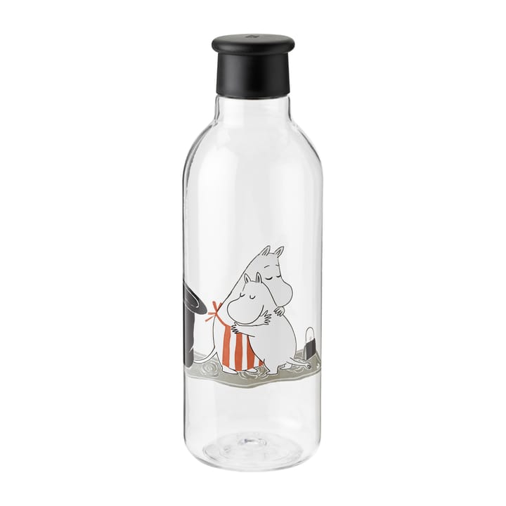 DRINK-IT Mumin vandflaske 0,75 L - Black-red - RIG-TIG