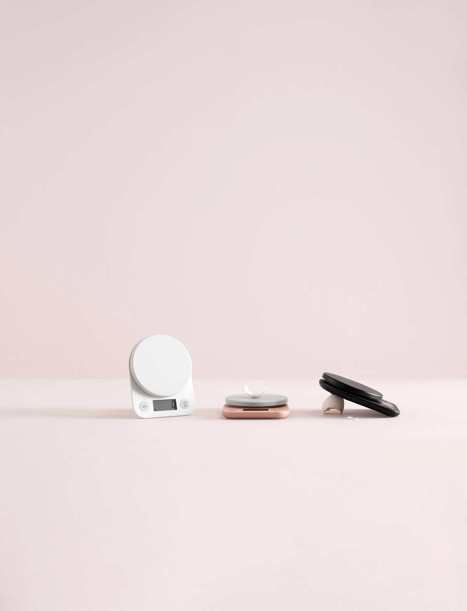 FOODIE køkkenvægt, White RIG-TIG