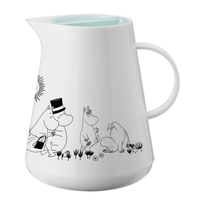 HOTTIE Mumin termokande 1 L, White/Dusty green RIG-TIG