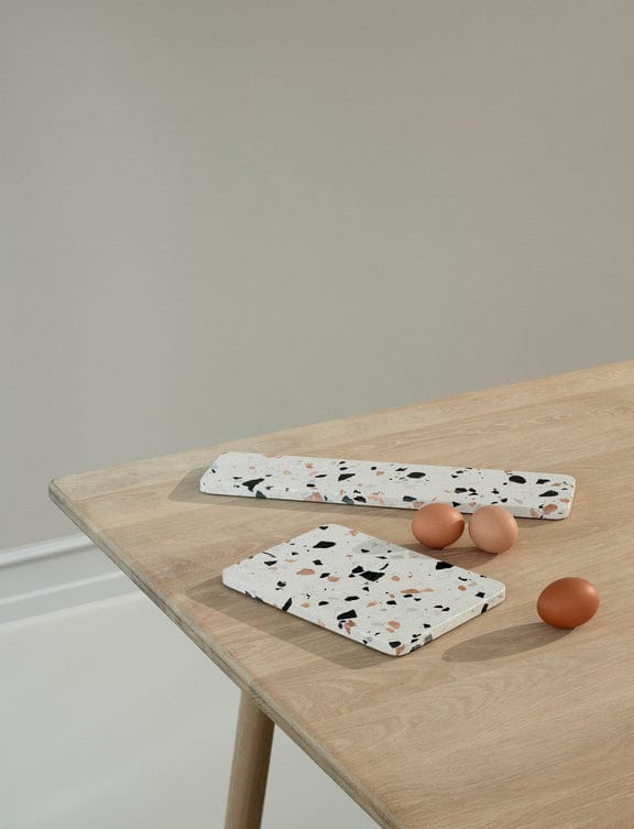 SERVE-IT serveringsfad 40 cm, White terrazzo RIG-TIG