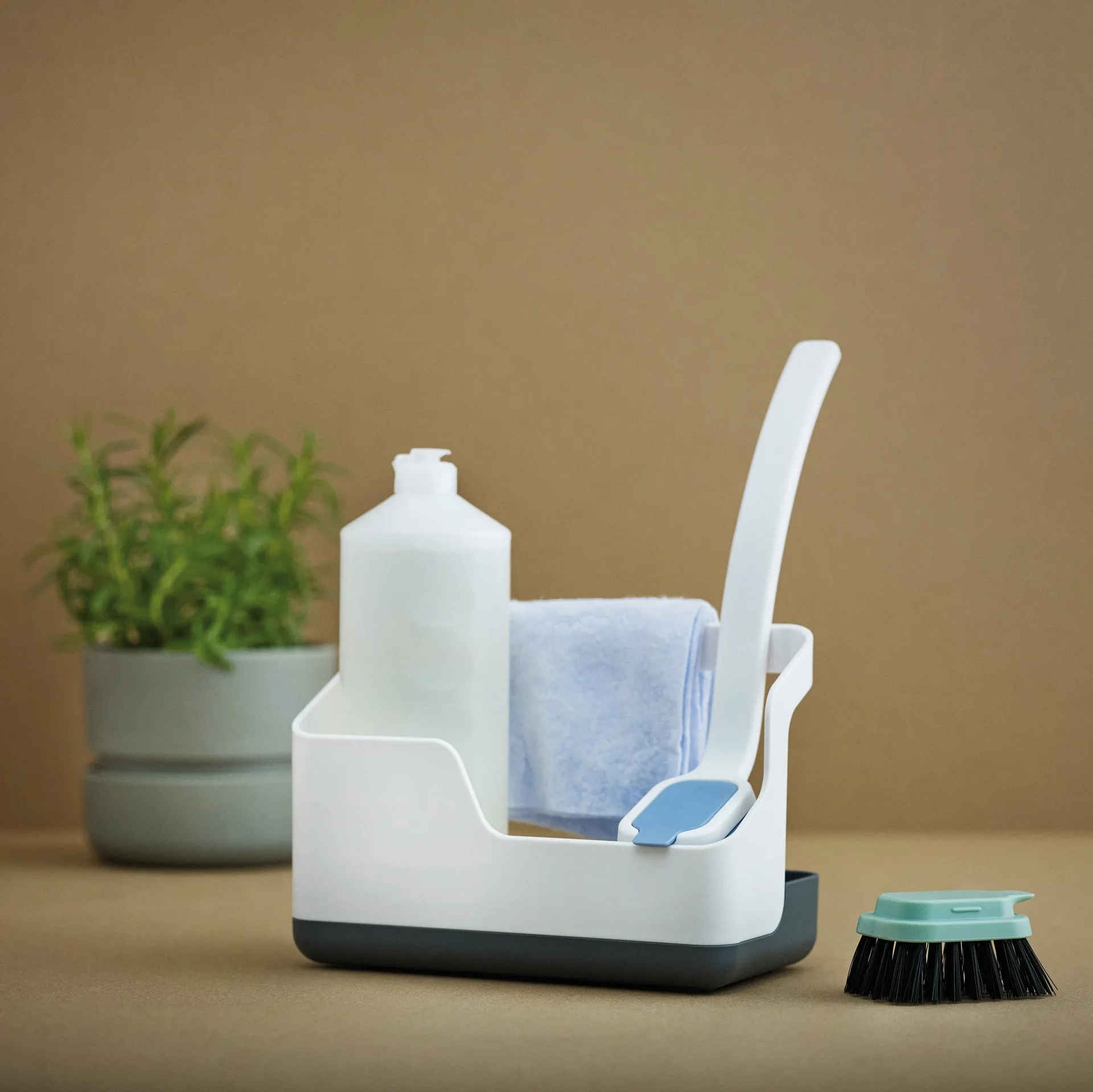 Sink-Caddy opbevaring, hvid/grå RIG-TIG