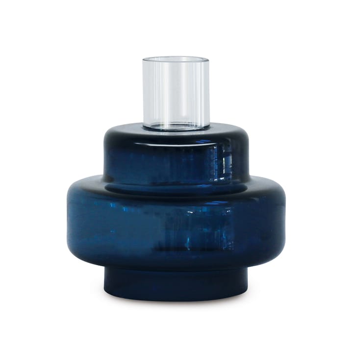 Glas candlestick no. 54, Indigo blue Ro Collection