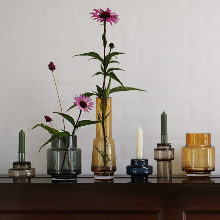 Glas candlestick no. 54 - Indigo blue - Ro Collection