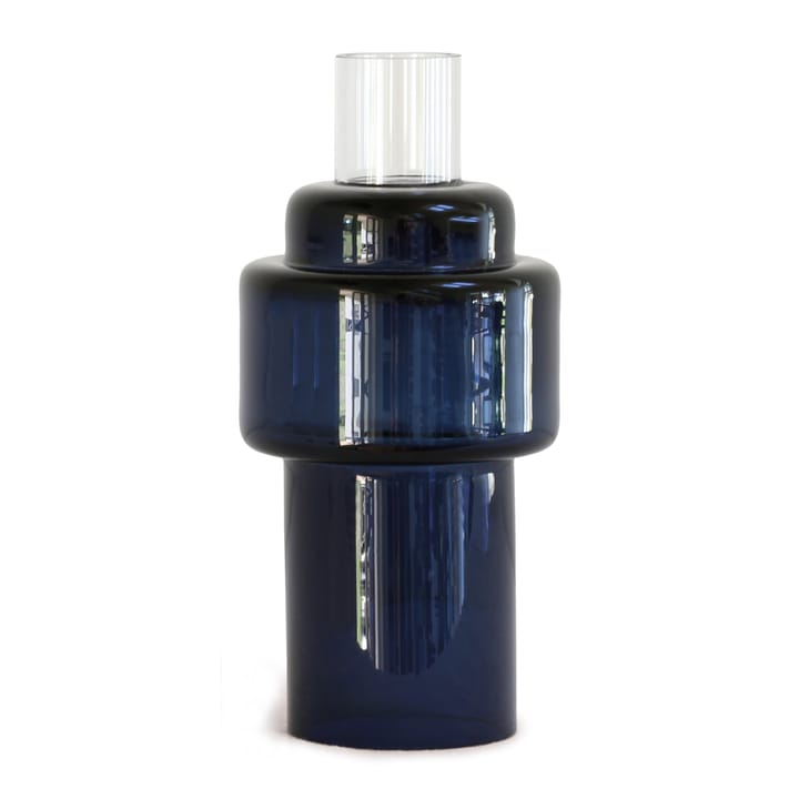 Glas candlestick no. 55 - Indigo blue - Ro Collection