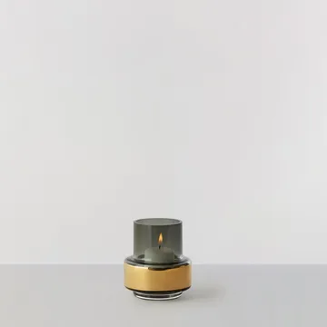 Hurricane smoked tealight no. 25 - gul - Ro Collection