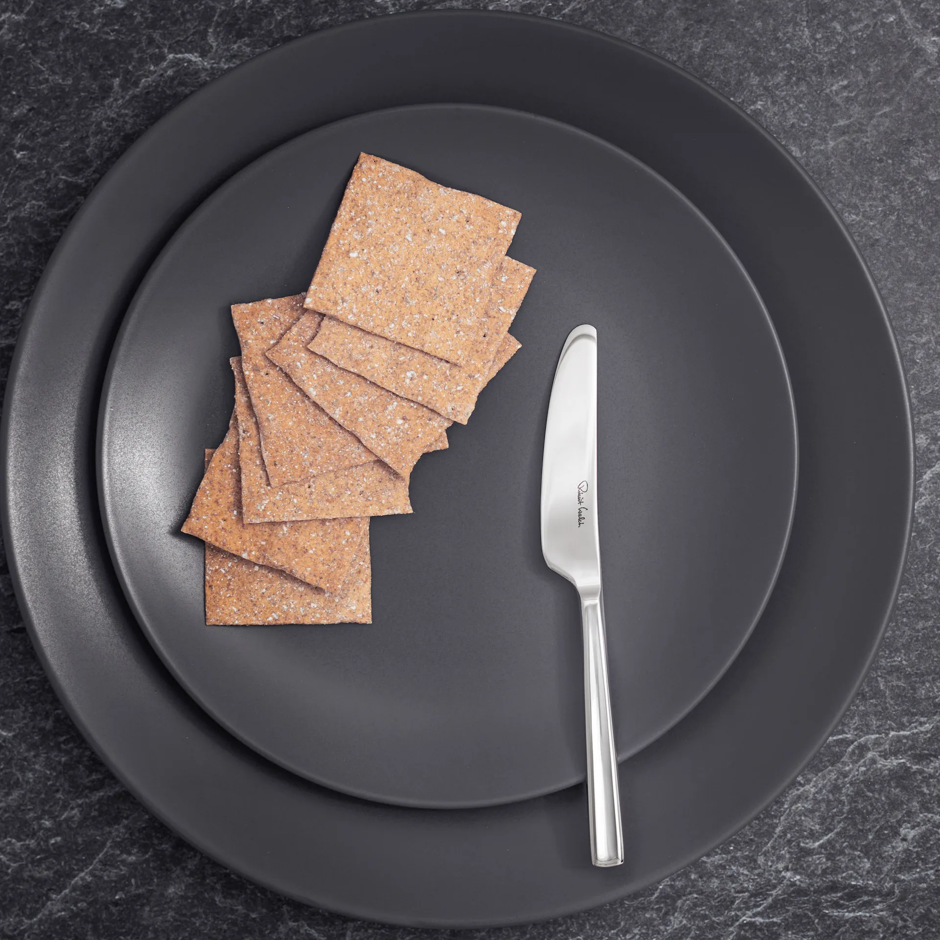 Blockley smørkniv blank, Rustfrit stål Robert Welch