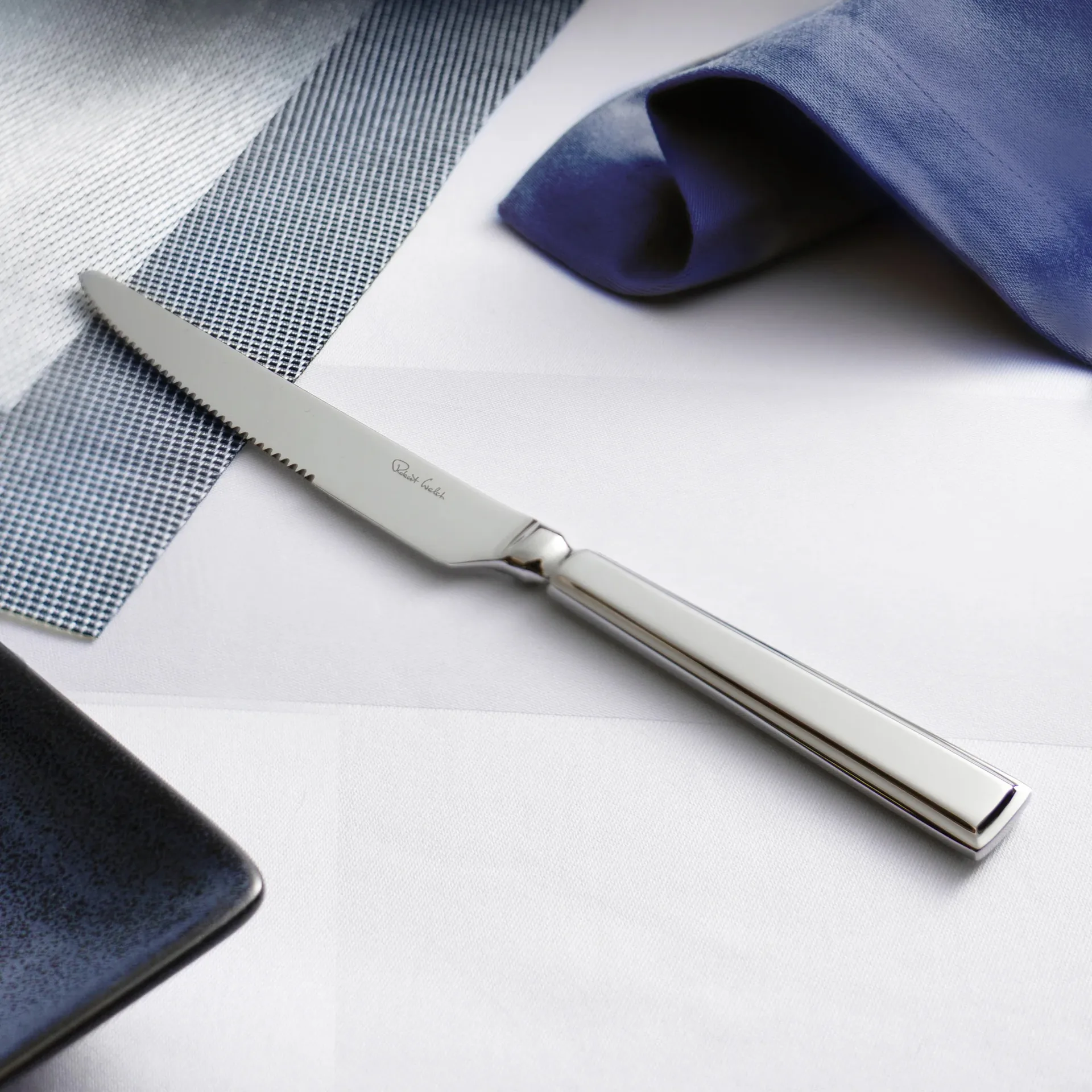 Fairford bright steakkniv, Rustfrit stål, 4-pak Robert Welch