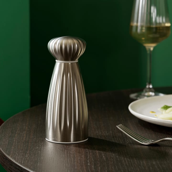 Palm satin saltkværn rustfrit stål 16,8 cm, Hvid Robert Welch