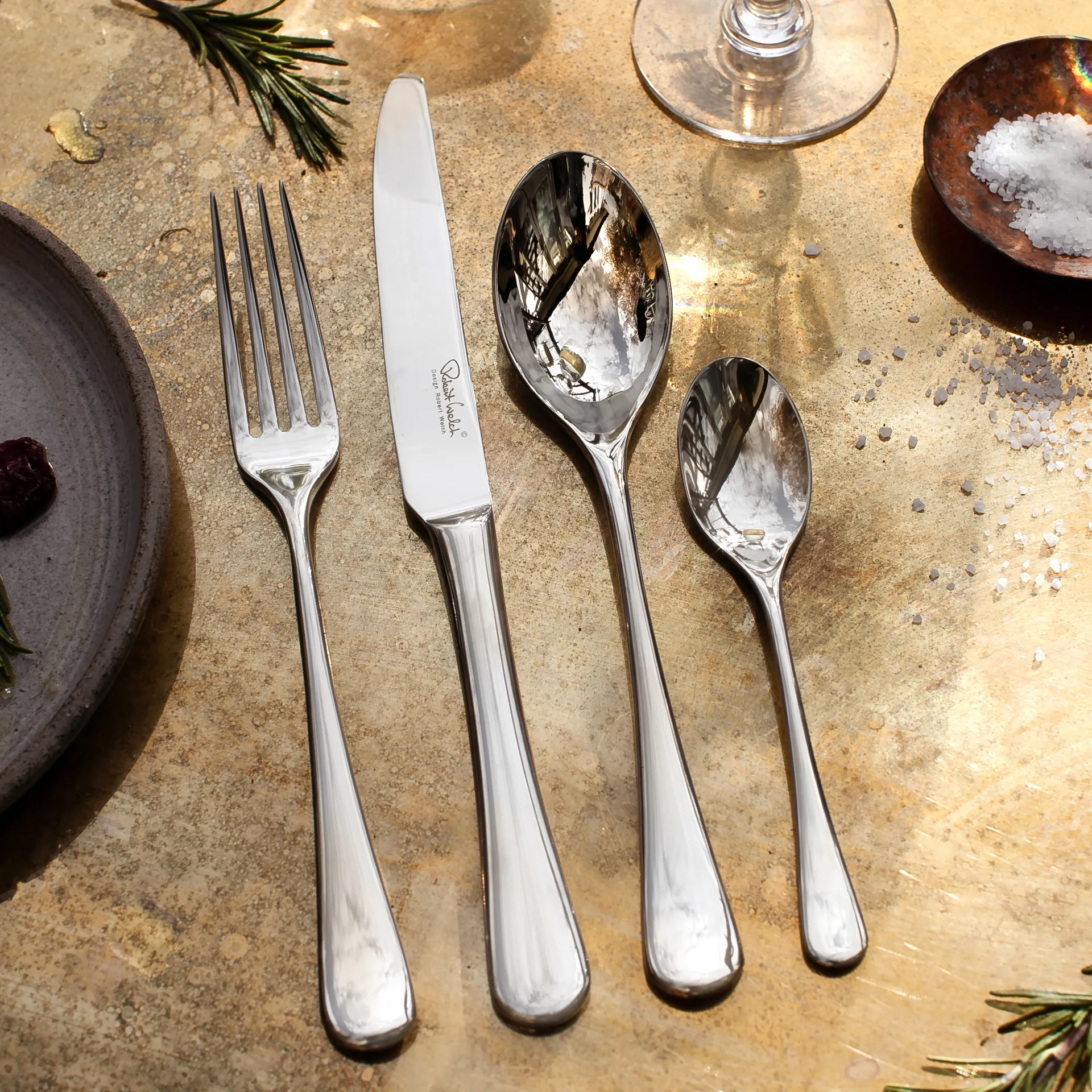 Radford spiseske – blank, Rustfrit stål Robert Welch