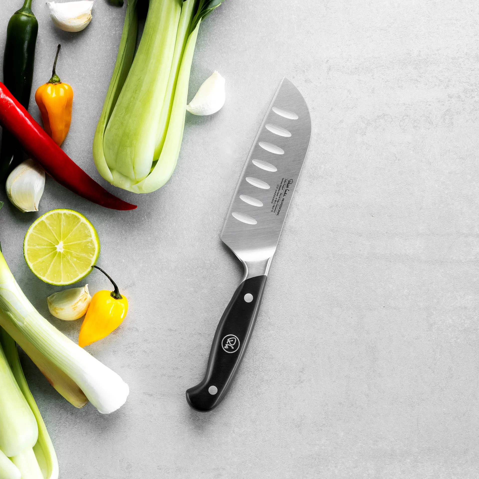 Robert Welch professional santoku kniv 12 cm, Rustfrit stål Robert Welch