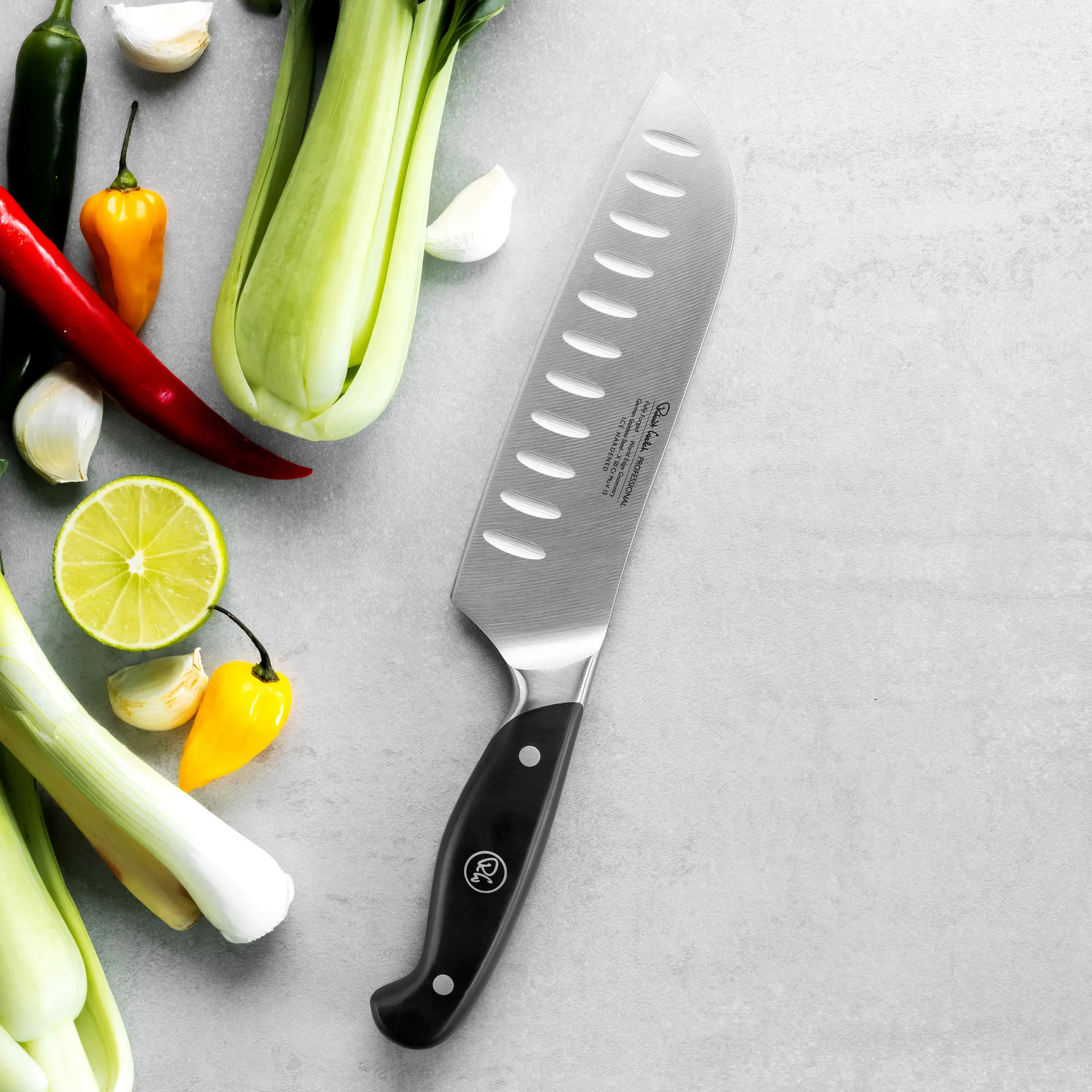 Robert Welch professional santoku kniv 17 cm, Rustfrit stål Robert Welch