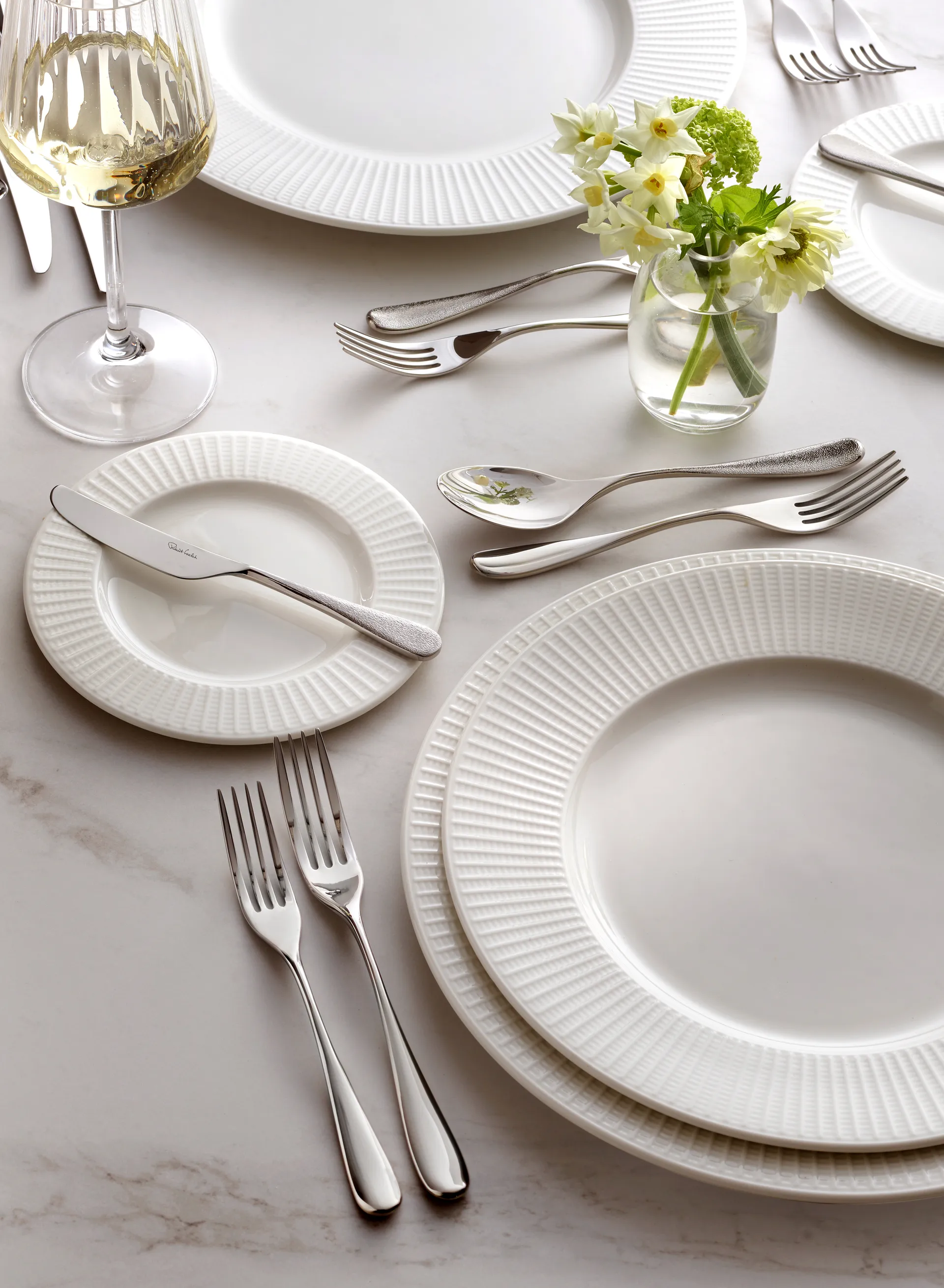 Sandstone smørkniv blank, Rustfrit stål Robert Welch