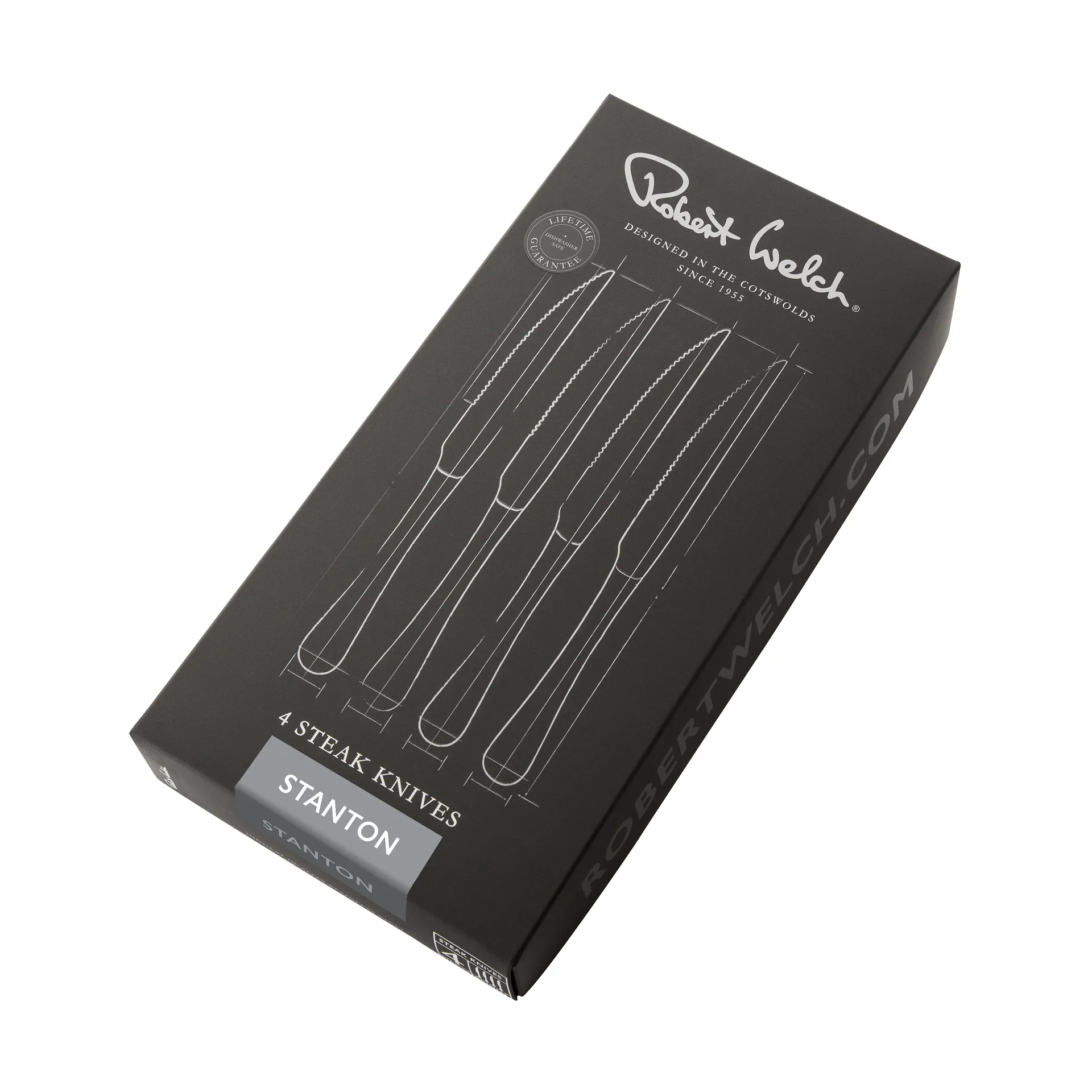 Stanton Bright grillknive 4-pak, Rustfrit stål Robert Welch