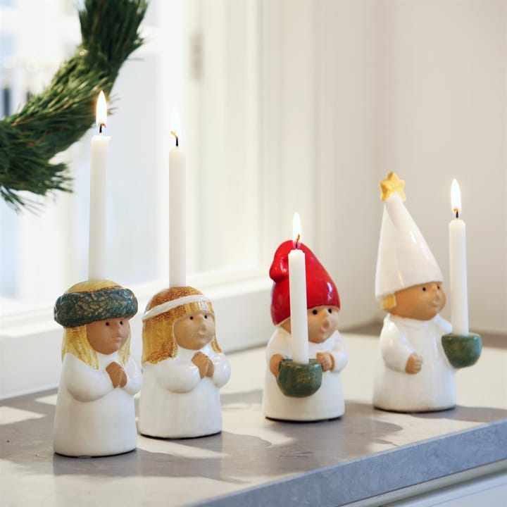 Adventsbarn Lucia pige, hvid Rörstrand