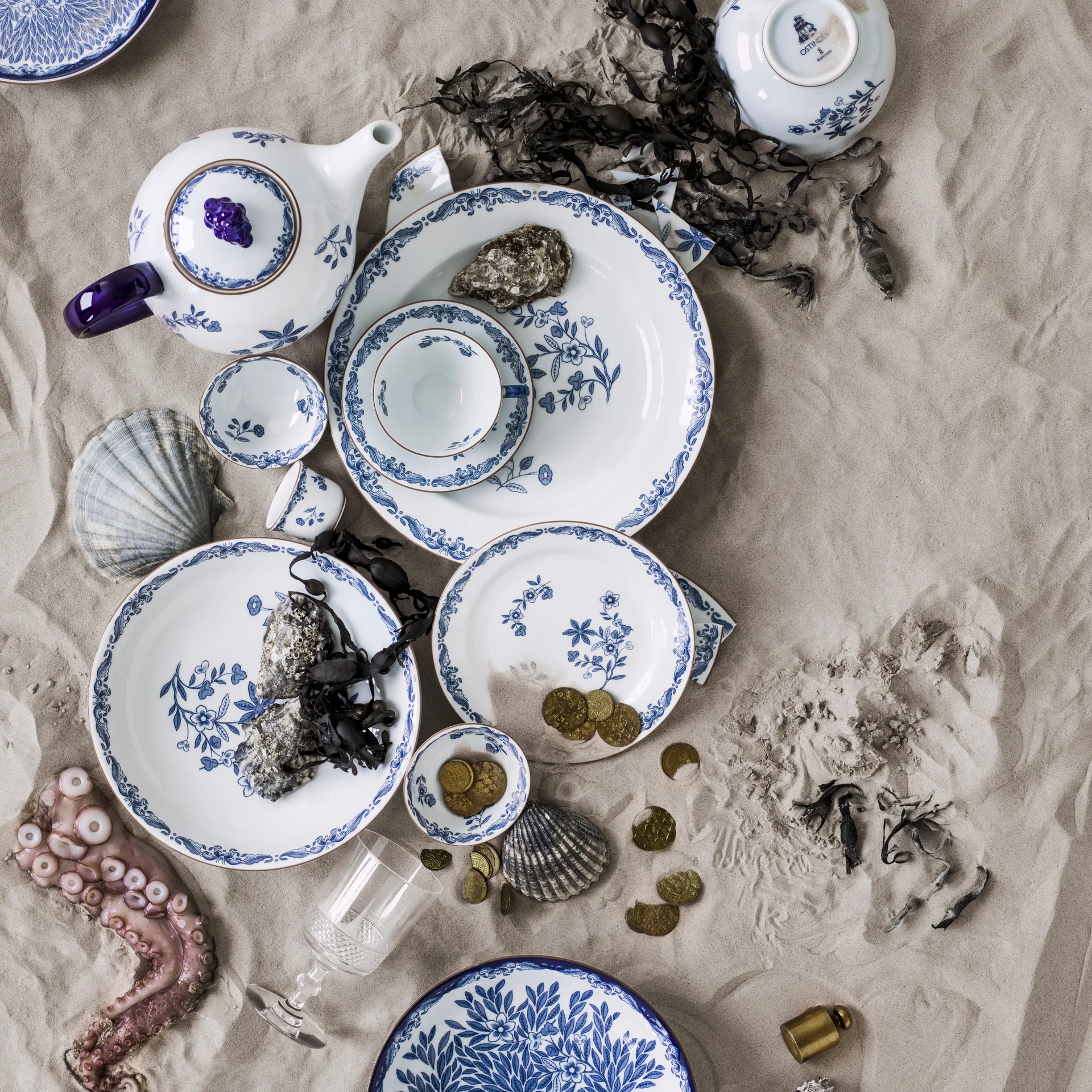 Ostindia tallerken, lille 21 cm Rörstrand