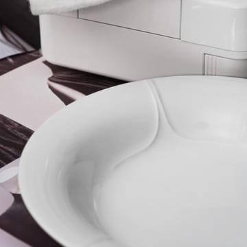 Pli Blanc dyb tallerken 23 cm - Hvid - Rörstrand