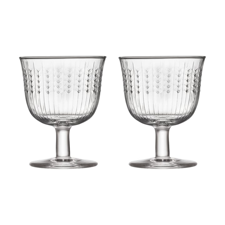 Swedish Grace drikkeglas på fod 25 cl 2-pak - Klar - Rörstrand
