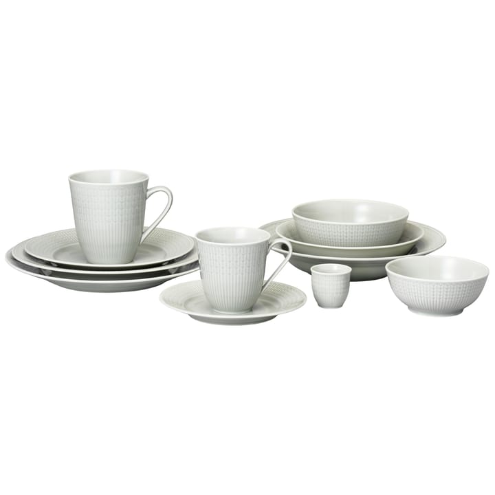 Swedish Grace dyb tallerken 19 cm 6-pak Tåge (grå) - undefined - Rörstrand