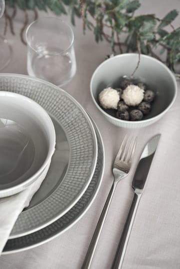 Swedish Grace dyb tallerken 25 cm 6-pak Tåge(grå) - undefined - Rörstrand