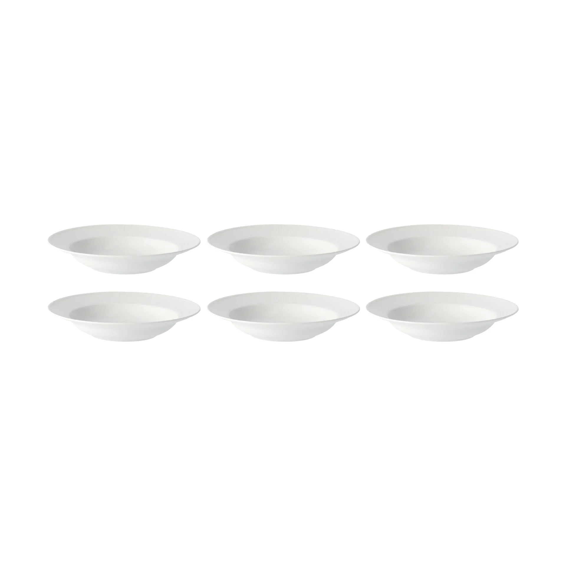 Swedish Grace dyb tallerken 25 cm, 6 stk sne-hvid,  Rörstrand