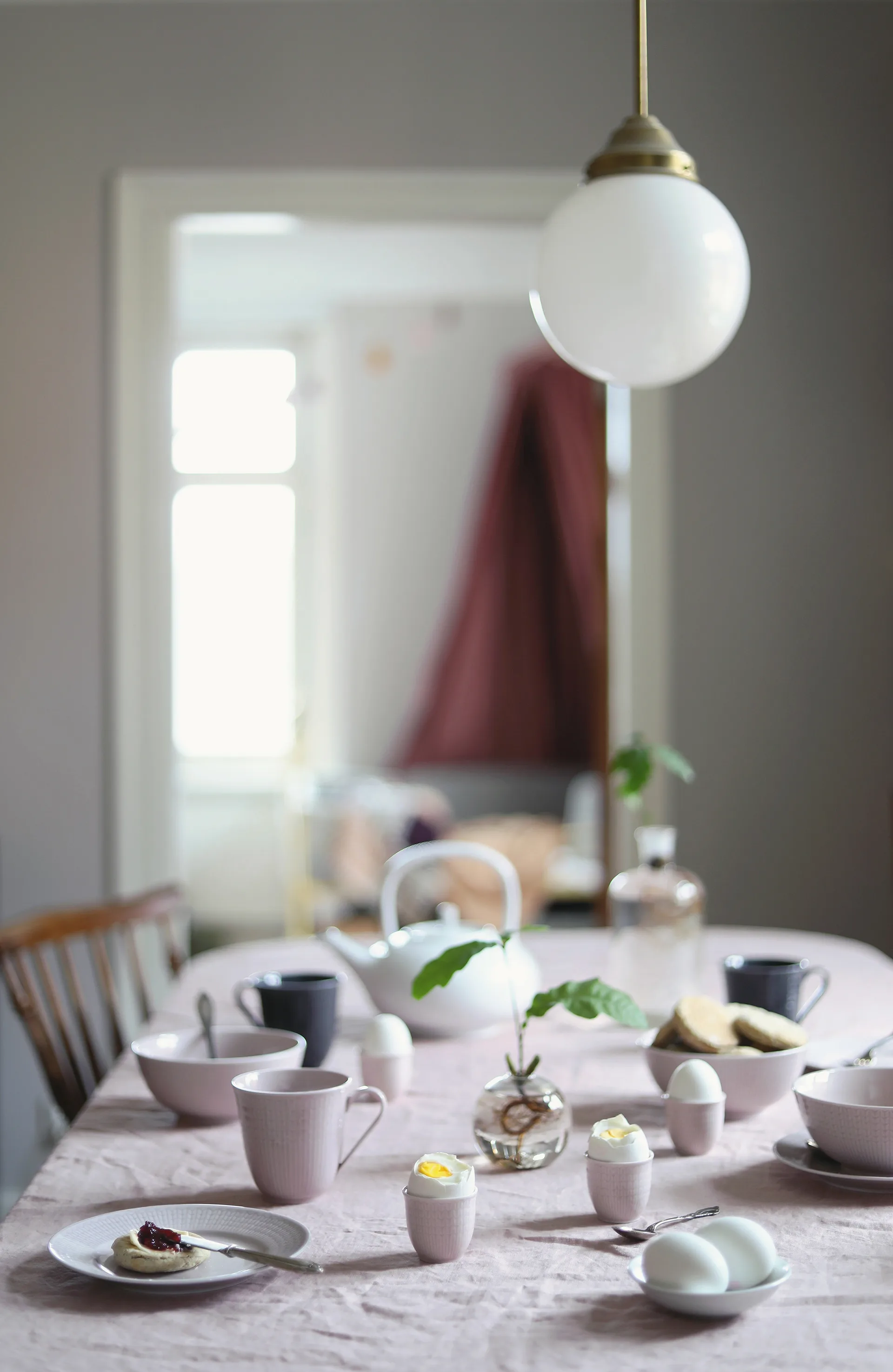 Swedish Grace æggebæger, Ros (rosa) Rörstrand