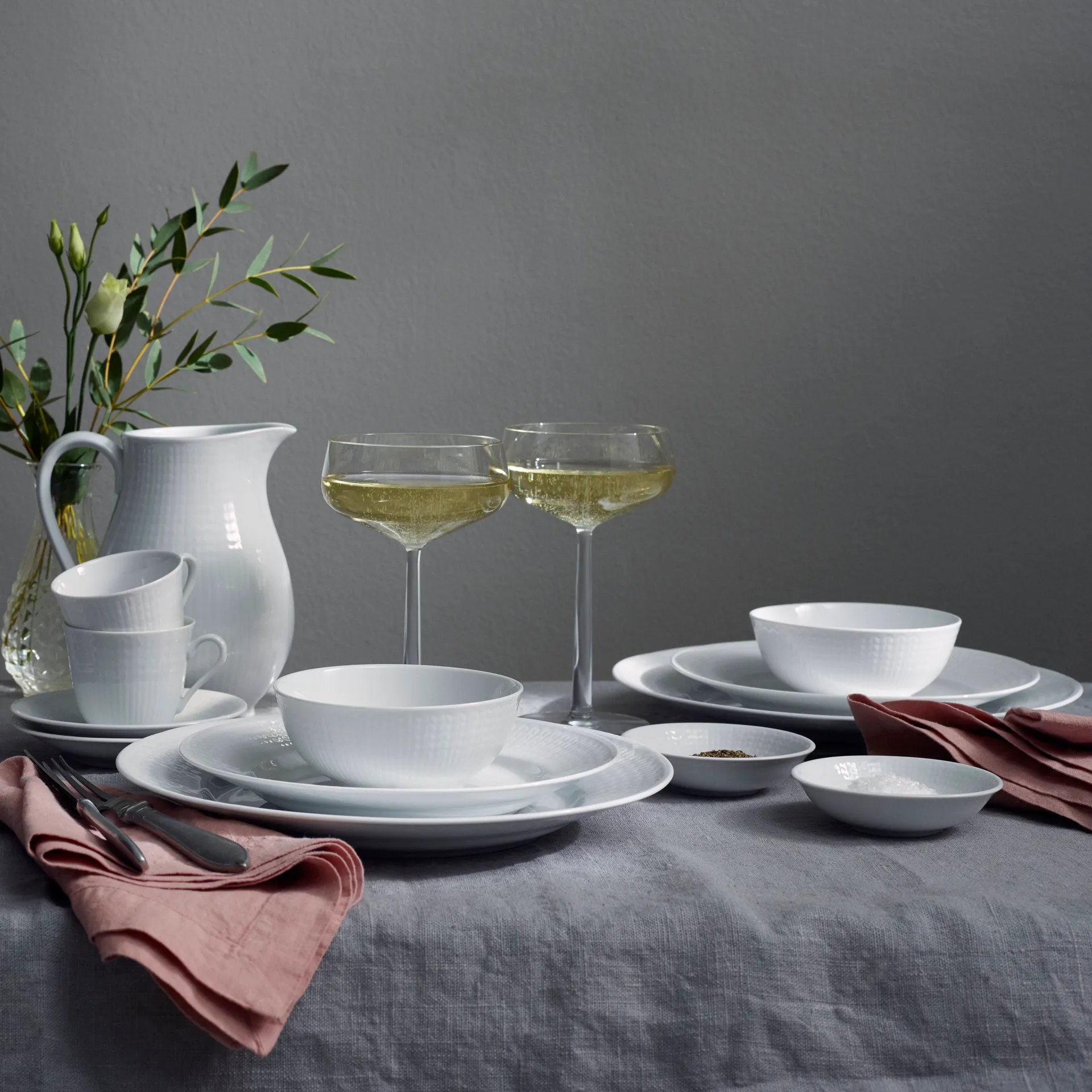 Swedish Grace skål 30 cl, 6 stk sne-hvid,  Rörstrand