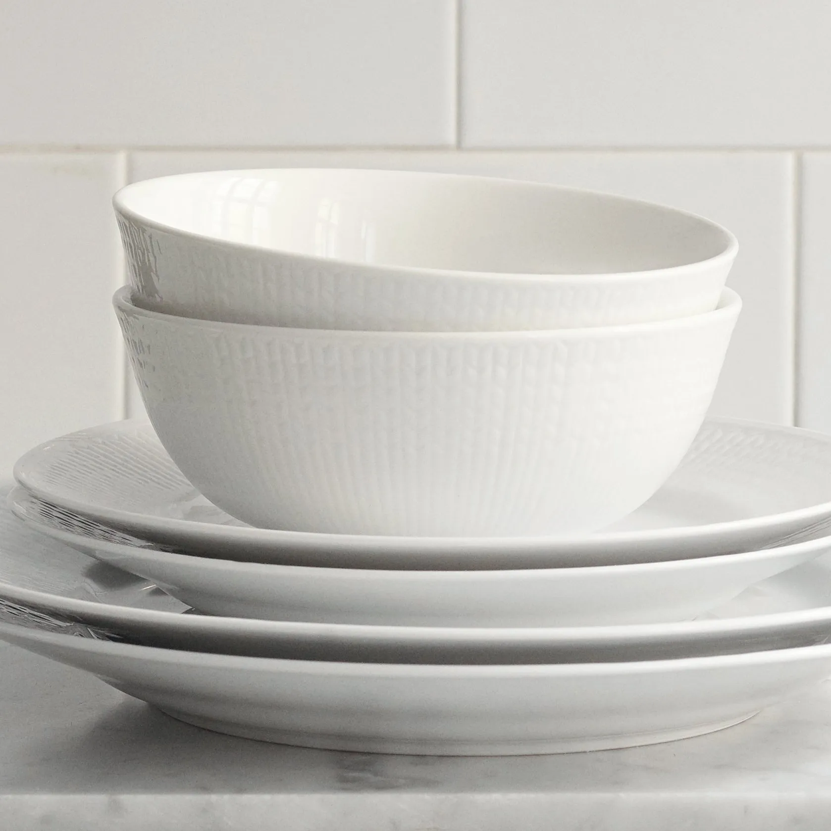 Swedish Grace skål 60 cl 8-pak - Sne (hvid) Rörstrand