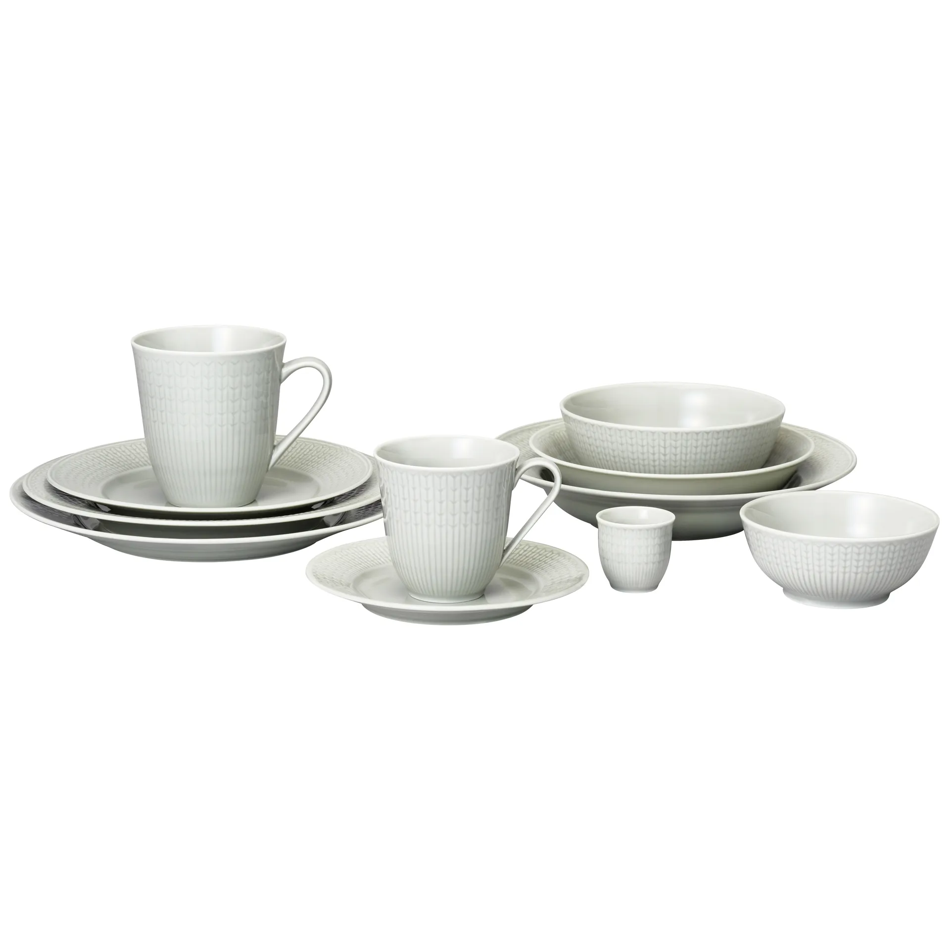 Swedish Grace tallerken 21 cm 6-pak Tåge (grå),  Rörstrand