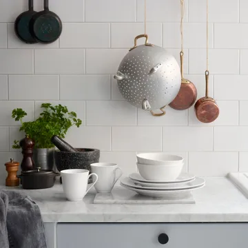 Swedish Grace tallerken Ø21 cm 8-pak - Sne (hvid) - undefined - Rörstrand