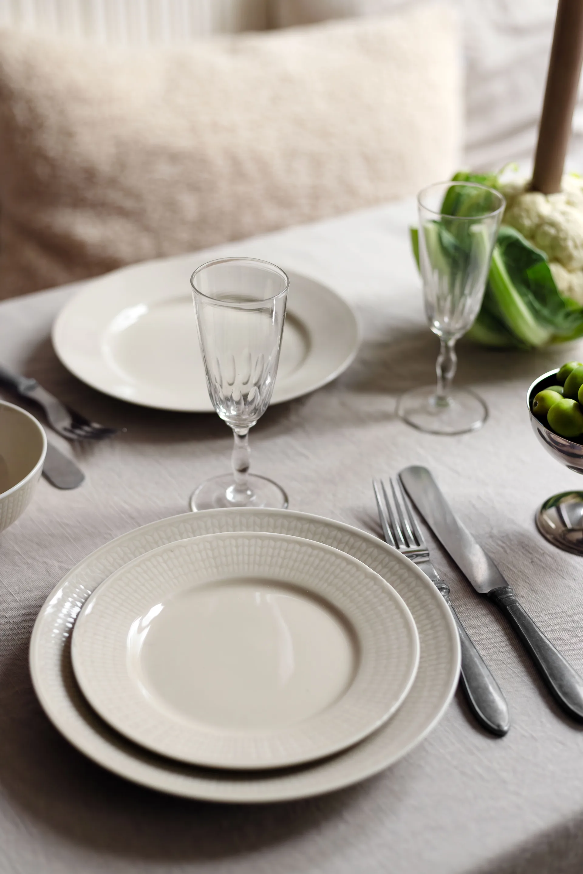 Swedish Grace tallerken Ø21 cm, Havre Rörstrand