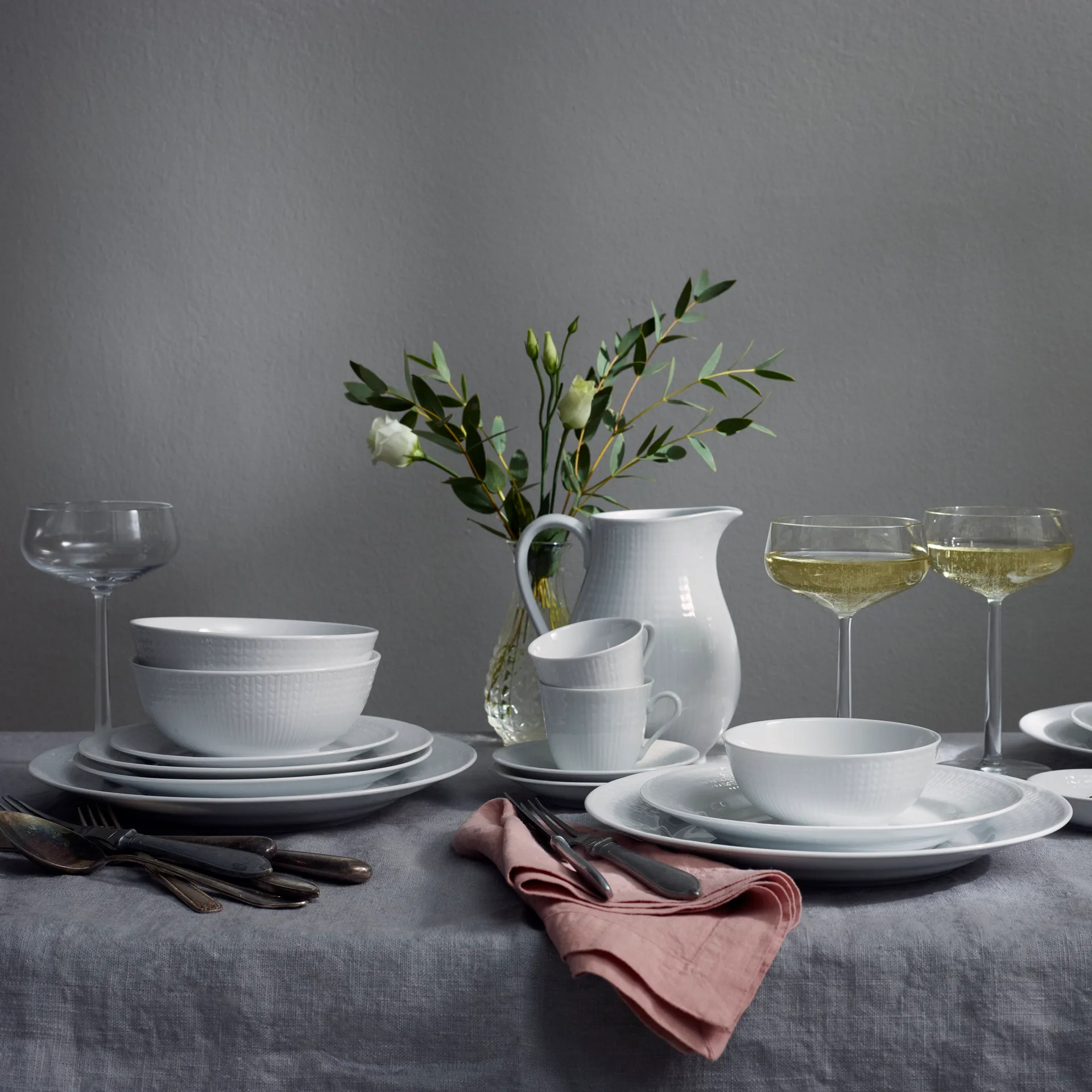 Swedish Grace tallerken 27 cm 6 stk sne-hvid Rörstrand