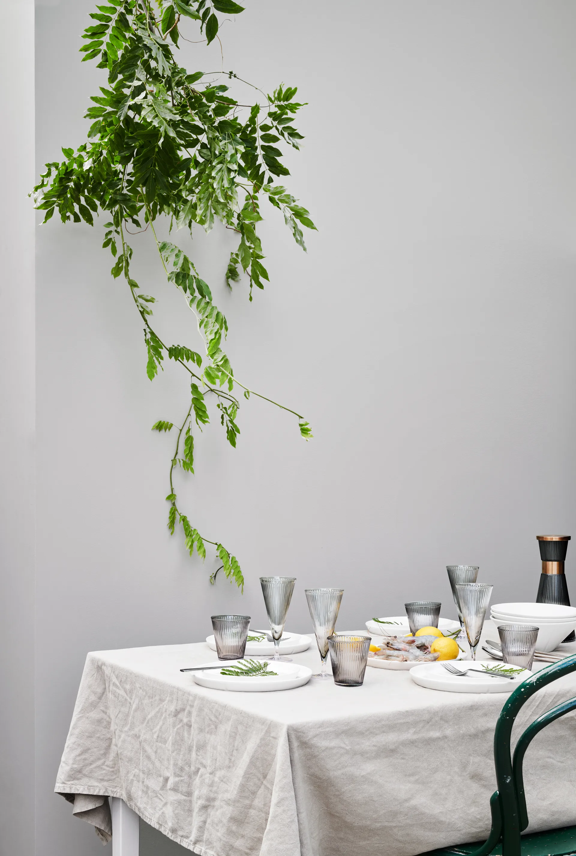 Grand Cru Nouveau låg til vandkaraffel, Patineret stål Rosendahl