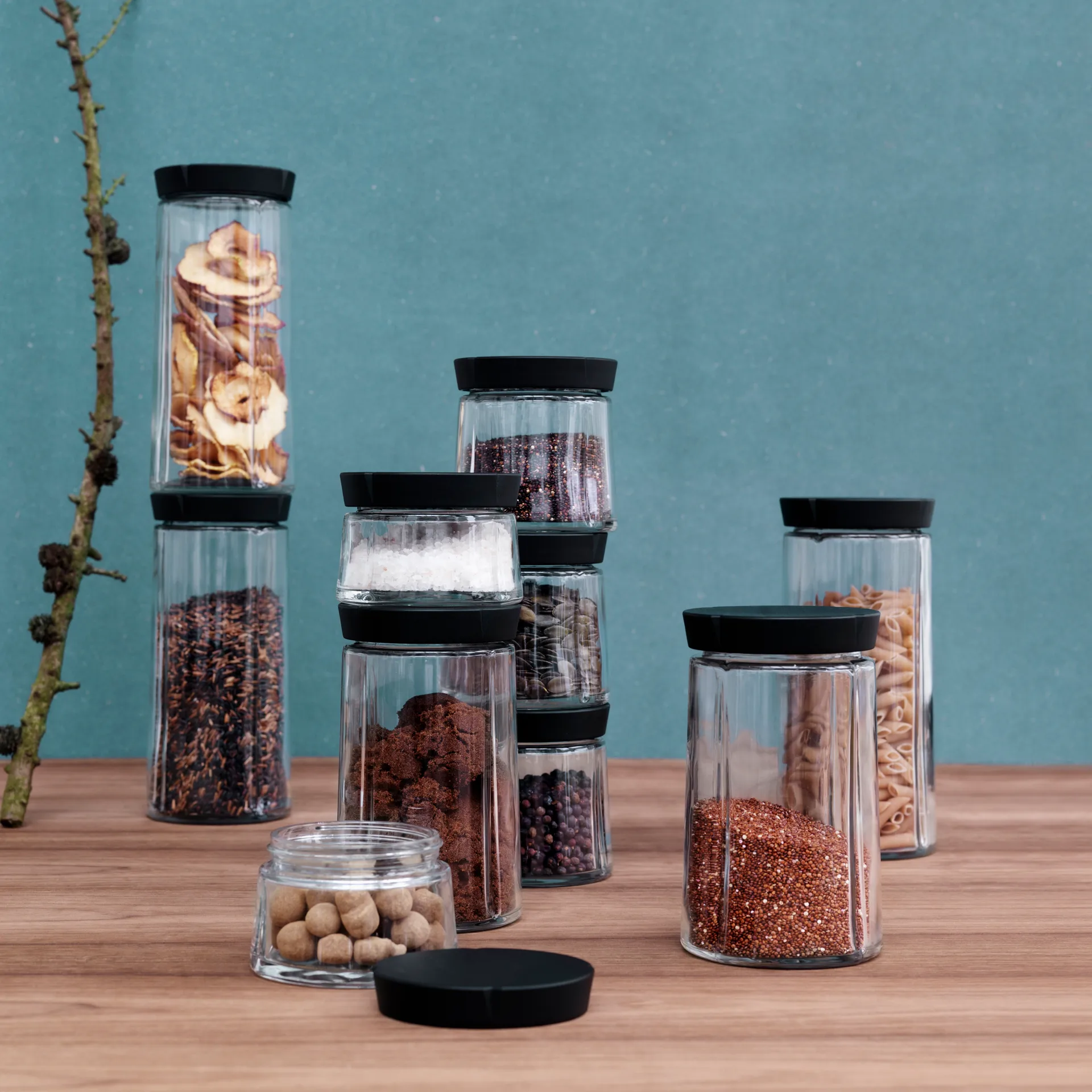 Grand Cru opbevaringskrukke glas, 1 l Rosendahl