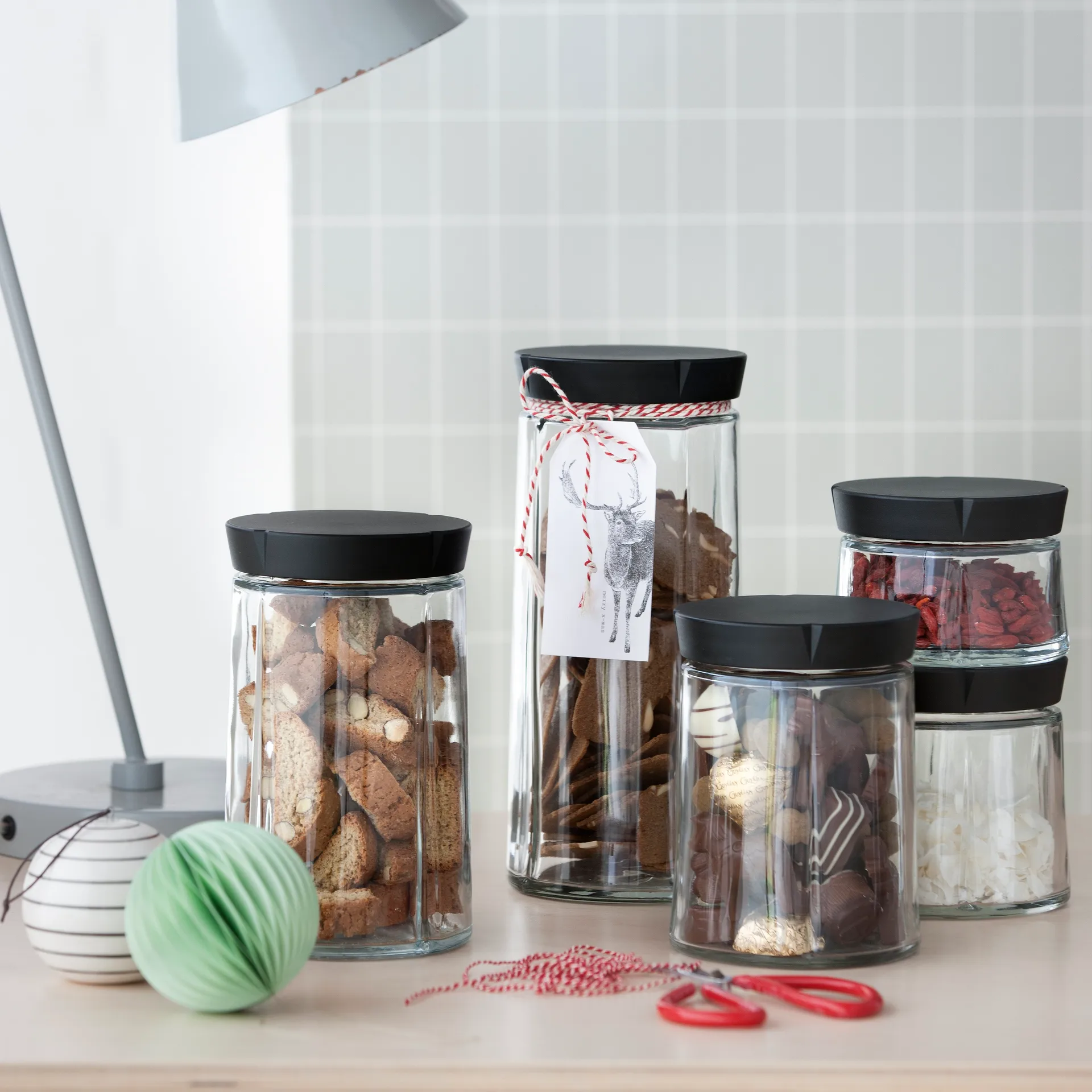 Grand Cru opbevaringskrukke glas, 1 l Rosendahl