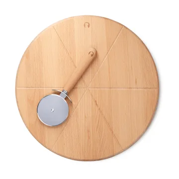 Grand Cru pizzabræt og pizzaskærer - Bøg, Ø35 cm - Rosendahl
