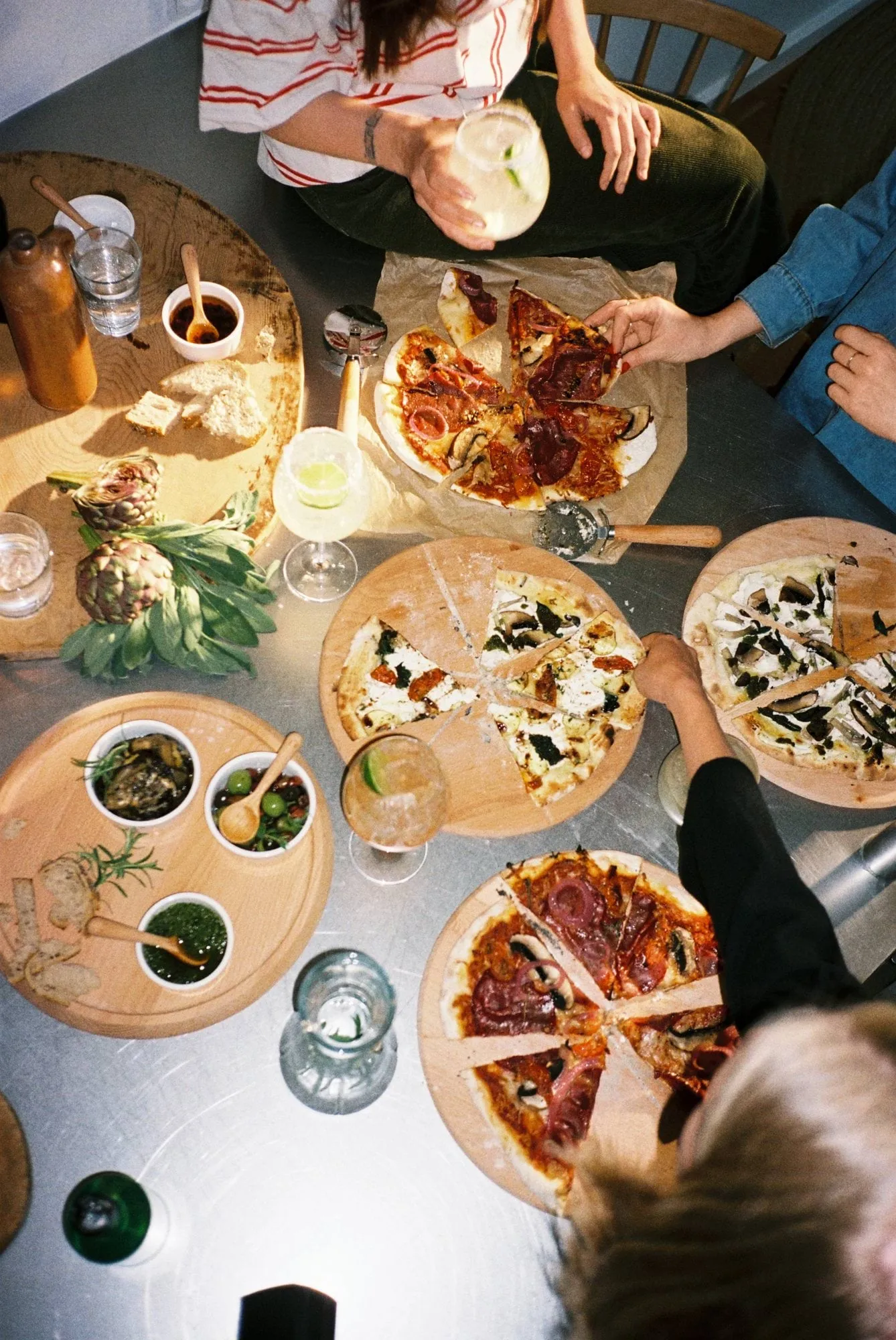 Grand Cru pizzabræt og pizzaskærer, Bøg, Ø35 cm Rosendahl